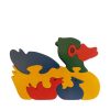 duck wooden animal puzzle primary colours