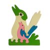 kookaburra wooden animal puzzle pastel colours