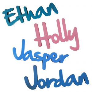 wooden name plaques