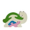 Turtle wooden animal puzzle pastel colours