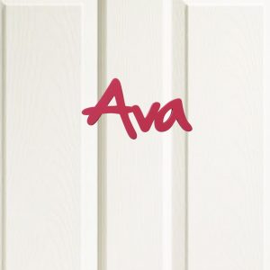 Ava door plaque