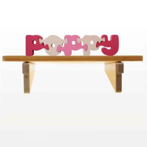 Poppy wooden name puzzle