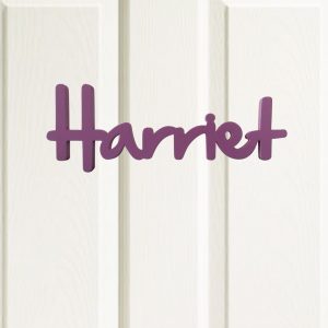 Harriet door plaque