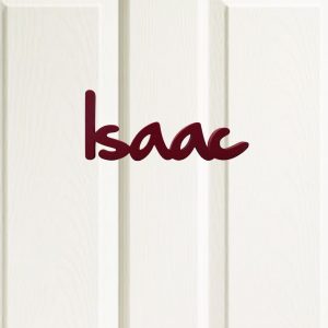 Isaac door plaque
