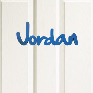 Jordan door plaque