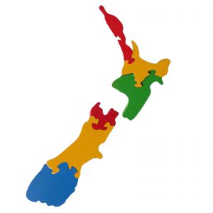Wooden New Zealand puzzle