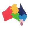 Wooden Australia puzzle rainbow colours