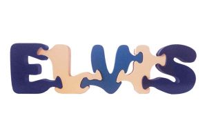 Elvis wooden name puzzle